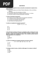 Ejercicios Álgebra