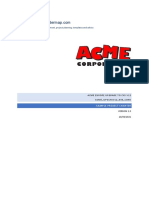 Project Management, Project Planning, Templates and Advice: Acme Europe Upgrade To Cxs V12 ACME - UPGCXSV12 - 038 - CONS