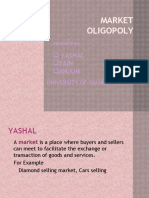 Market Oligopoly: Yashal Zain Anjum