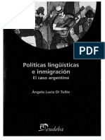 DI TULLIO Angela - Politicas Linguisticas e Inmigracion El Caso Argentino