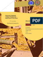 Rheological Properties: University of Baghdad Collage of Engineering Department of Petroleum