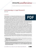 Methodology in Legal Research: Tom R. Tyler