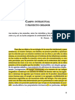 Bourdieu, Pierre. (1969) - "Campo Intelectual y Proyecto Creador" en Campo de Poder, Campo Intelectual