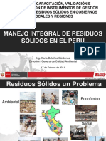 Manejo Integral de Residuos Sólidos en El Perú