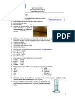 Química General Guía de Problemas #1 Conceptos Generales Problemas para Coloquio