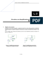 Circuitos Con Amplificadores Operacionales: Montaje y Prueba