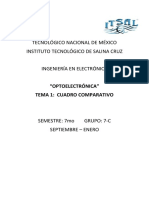 Cuadro Comparativo - Dispositivos Optoelectrónicos