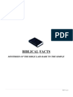 Biblical Facts: Mysteries of The Bible Laid Bare To The Simple