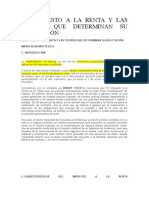 L.1. El Impuesto A La Renta y Las Teorías Que Determinan Su Afectación