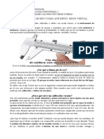 Qué Es Un Pie de Rey y para Qué Sirve. Tecnología I.modo Virtual. Febrero 2021