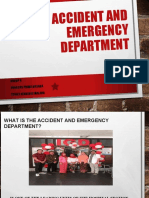 Accident and Emergency Department