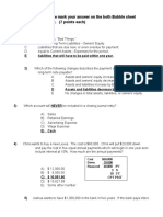 Multiple Choice: Please Mark Your Answer On The Both Bubble Sheet and On This Test. (7 Points Each)