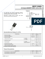 MDF13N50: N-Channel MOSFET 500V, 13.0 A, 0.5