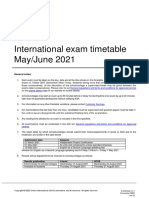 Edexcel+Aqa Mj21 Timetable