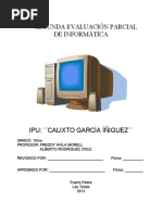 SEGUNDA EP DE INFORMÁTICA 10mo Grado