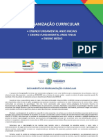 Reorganização Curricular - Introdução 2020