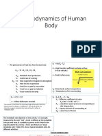 Thermodynamics of Human Body