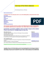 National Geological Surveys of The World Database V3c 081207