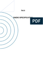 Radio Specification: Part A