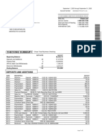 Checking Summary: Deposits and Additions