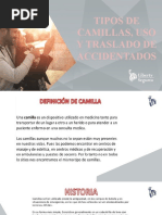 Tipos de Camillas, Uso y Traslado de Accidentados