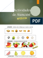 Actividades de Atención. Espacio - Psicope