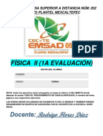 Trabajo de Fisica II 1RA EVALUACION