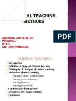 Clinicalteachingmethods 180306040756