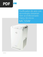 PURIFICADOR DAIKIN MC55W EEDES20 Data Books Spanish