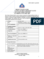 Product Manual For Resilient Seated Cast Iron Air Relief Valves For Water Works Purposes ACCORDING TO IS 14845: 2000