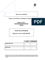 Note Synthese Modele