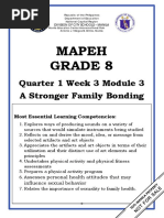 Mapeh Grade 8: Quarter 1 Week 3 Module 3 A Stronger Family Bonding