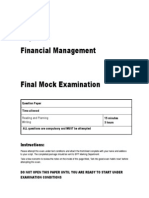 F9 - BPP - MOCK EXAM - Qns