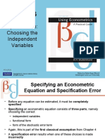 Specification: Choosing The Independent Variables: Slides by Niels-Hugo Blunch Washington and Lee University