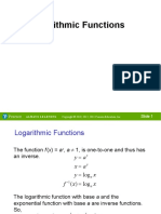 6.4 Logarithmic Functions: Slide 1