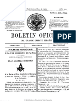 Boletín Oficial Del Gran Oriente Español. 30-5-1908