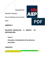 Apuntes 12 Recursos Procesales 1