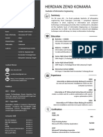 Herdian Zend Komara: Aa Bachelor of Informatics Engineering