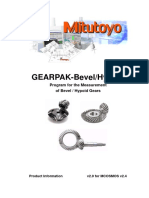 GEARPAK-Bevel/Hypoid: Program For The Measurement of Bevel / Hypoid Gears