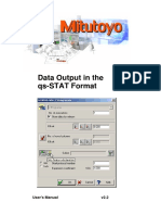 Data Output in The qs-STAT Format: User'S Manual V2.2