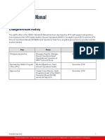 ISAGO Standards Manual: Change/Revision History