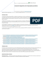 Manifestaciones Clínicas y Evaluación Diagnóstica de La Hiperplasia Prostática Benigna - UpToDate