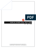 SUNPLUS OTP - MTP Writer User S Guide V2.1 Apr. 17, 2006