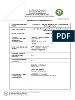 Department of Education: Training Program Proposal