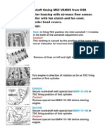 Camshaft Timing M62 Vanos