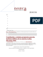 Constitución y Estatutos Propuestos para Los Institutos Bíblicos de La América Latina (Revisión 1966)