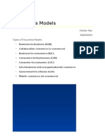 Components of E-Business Models