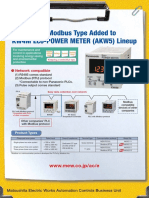 New Modbus Type Added To KW4M Eco-POWER METER (AKW5) Lineup: WWW - Mew.co - Jp/ac/e