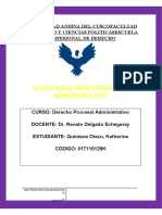 Sujetos Del Procedimiento Administrativo