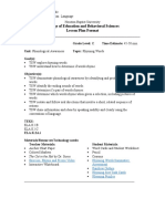 College of Education and Behavioral Sciences Lesson Plan Format